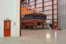 G15 steel door in lifeboat repair facility